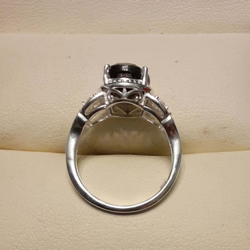 2.50ctw Genuine Silver Sapphire 925 Sterling - Picture 6 of 7